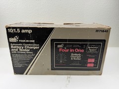 Vintage Sears Four In One Battery Charger Tester 1.5 10 Amp 6 12 Volt – Tested!