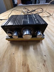 Kinter MA-170 2-Channel Hi-Fi Stereo Amplifier DC 12V Mini Amp w/ Adapter RCA