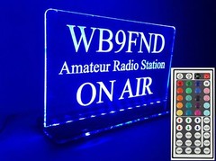 Upgrade Only – 110V to 44 Key Remote Engraved LED Amateur Radio Call Sign