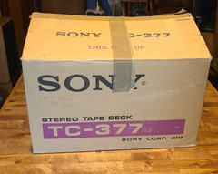 Sony TC-377 Reel To Reel Tape Deck Player Recorder Tapecorder Original Box CLEAN