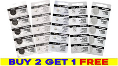 Energizer Watch Batteries BUY 2 GET 1 FREE -371 377 379 364 CR 2032 2025 Battery