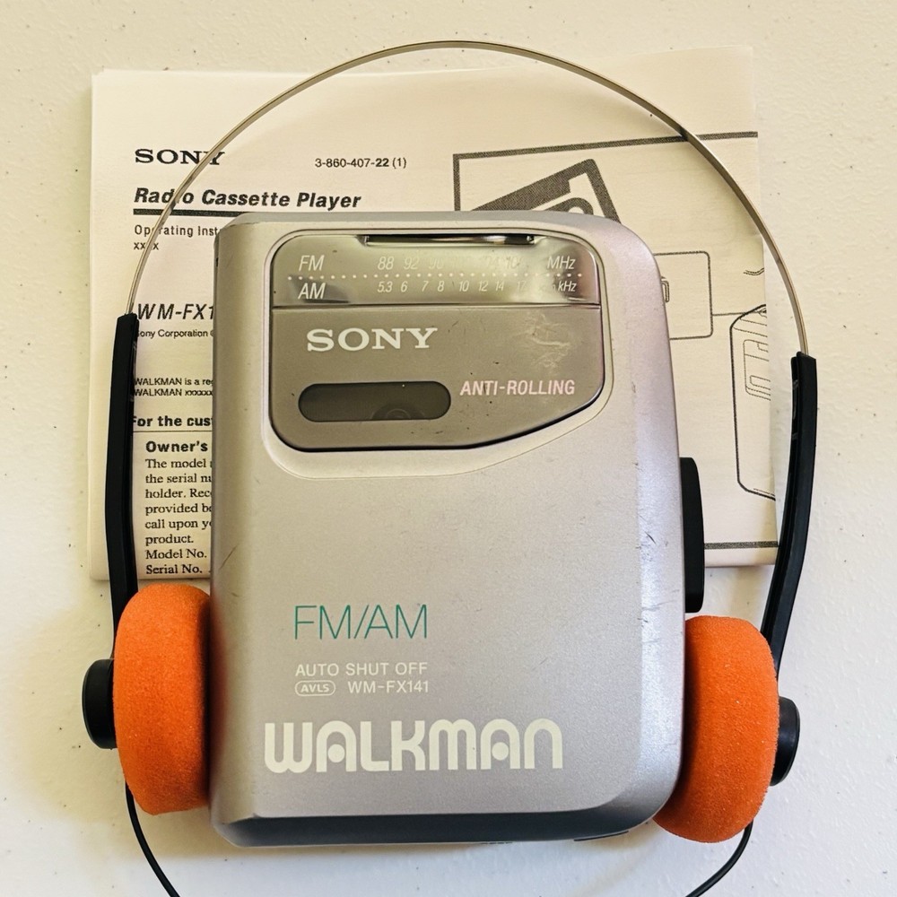 🔥 SONY Walkman WM-FX141 Cassette Player Radio -New Belt – Reconditioned