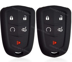 Silicone Case Fob Keyless Entry Cover for 5 Cadillac CTS-V CTS ATS SRX Smart Key
