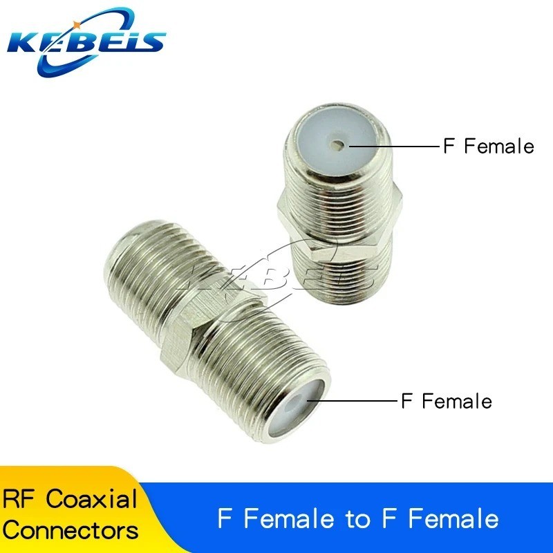 2 Pices F Type Female to Female F81 UHF Coaxial Coupler for TV