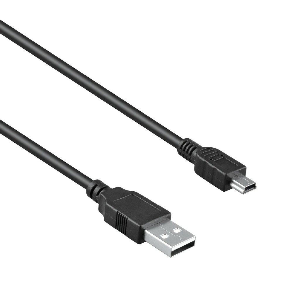 5ft Standard USB 2.0 PC Connect Data Sync Cable Cord Type A Male to Mini B Male