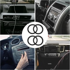 6.5″ ABS Plastic Speaker Spacer Rings Subwoofer Custom Mounting Adapter 2 Pairs