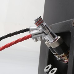 4pcs Rhodium Plated LOCK SPEAKER CABLE BANANA PLUG CONNECTOR jack