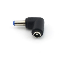 10x DC Power 5.5x 2.5mm Female To 5.5 x 2.1mm Male Right Angle Adapter Connector
