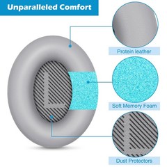 Ear Pads for Bose QuietComfort 35 ii, Premium Softer Leather Replacement Pads…