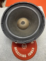 Pair 1965 Altec 414Z Speaker Drivers 16 Ohm Original Cones New Surrounds