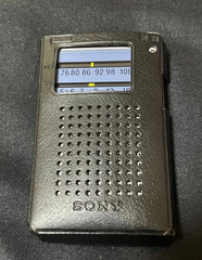 SONY ICF-T46 FM/AM Pocket Radio Mono 2-Band Silver DC3V Weight approx. 69g