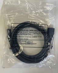 HDMI 6FT CABLE 24K GOLD PLATED 4K TRIPLE SHIELD ARC Type A-Type A Lot of 10