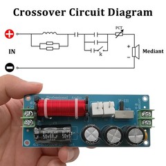 150W 1Way Mediant Speaker Crossover for Car/Home Audio, M111 Passive Crossove…