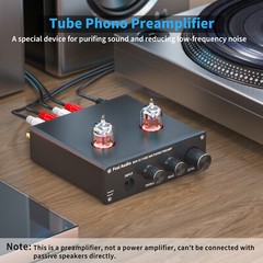 Fosi Audio BOX X3 MM Turntable Amp Bluetooth 5.0 Hi-Fi Tube Phono Preamplifier