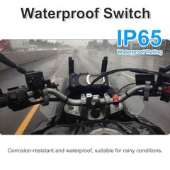 22mm Handlebar Mounting Switch 12-80V 7/8” Universal ON-Off Handle Button