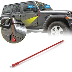13 Inch Reflex Short Antenna Replacement for JK JL JT Accessories Metal ABS A…