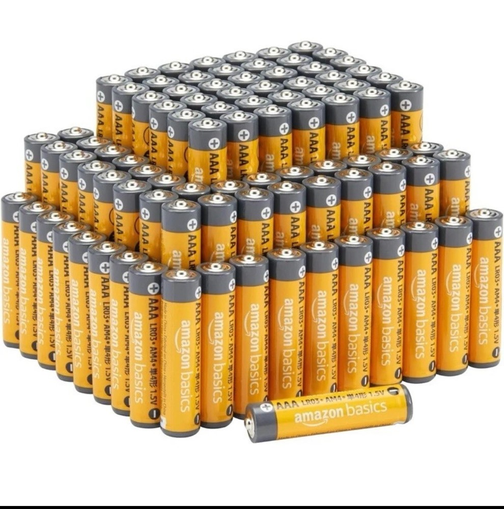 25 Amazon Basics AAA Alkaline High-Performance Batteries 1.5 Volt 10-Year Shelf