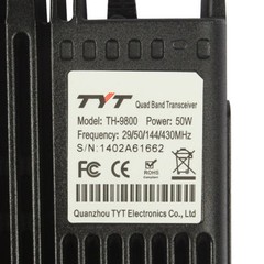 US TYT TH-9800 50W 809CH Quad Band Dual Display Repeater Car Mobile Radio +Cable