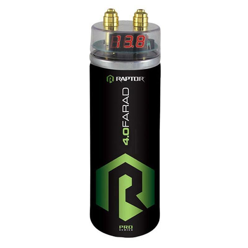 Raptor R5CAP Pro Series 4.0 Farad Digital Voltage Monitor Capacitor 24V Surge