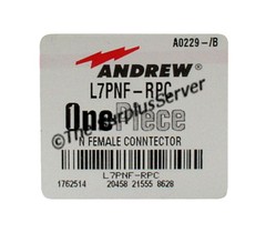 Andrew L7PNF-RPC N-Female Connector for LDF7-50A — 8 Each