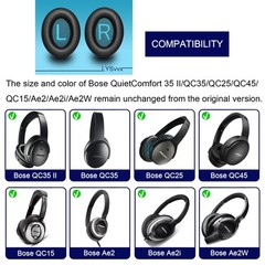 QC35 Ear Pads – Replacement Earpads for Bose QuietComfort 35 II and QC35 Head…