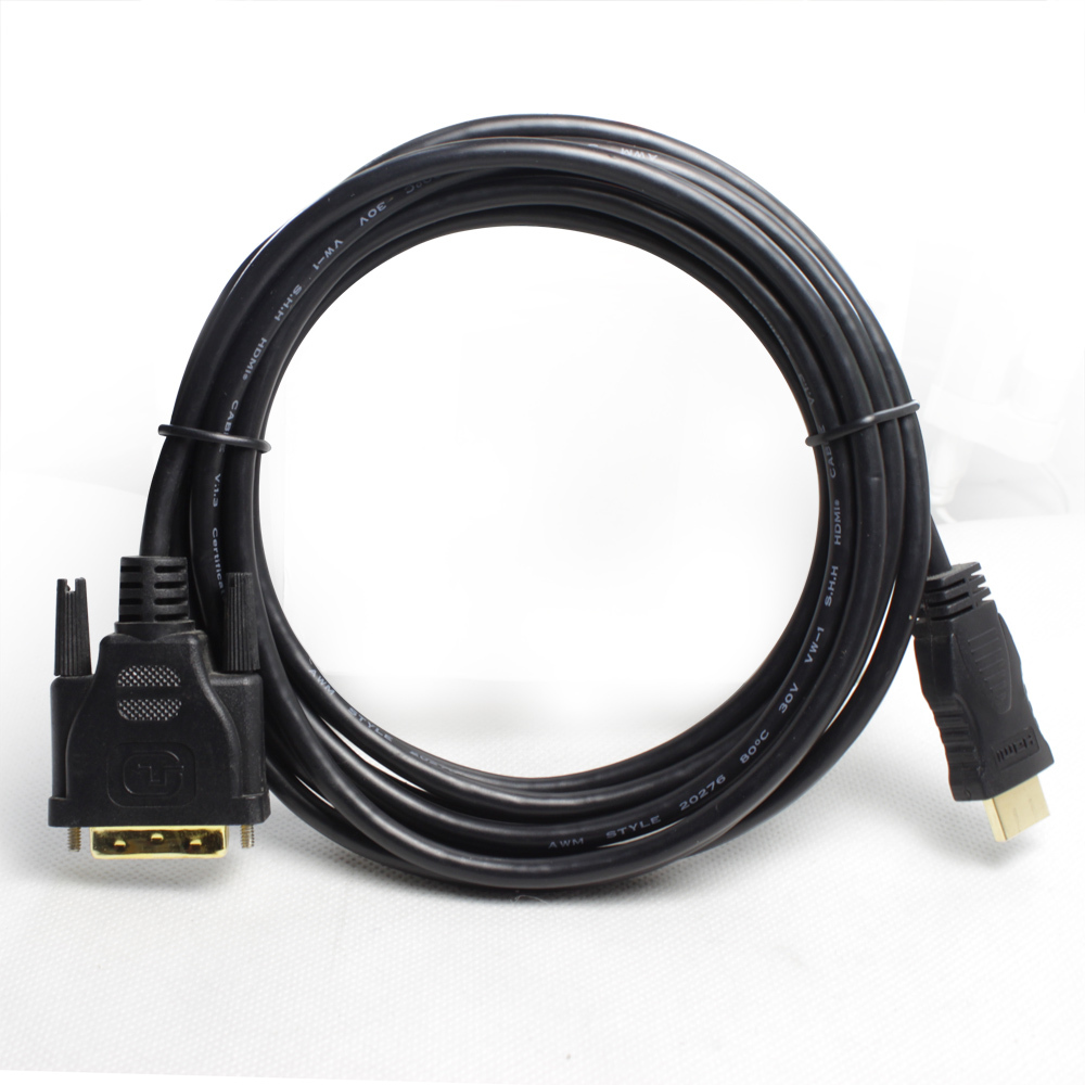 6Ft 10Ft Ultra Speed HDMI Male to DVI Male Cable Connector HDTV LED LCD Cord