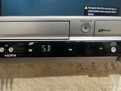 Panasonic DMR-ES35V VHS DVD Recorder Combo with Power Cord & Remote FOR PARTS