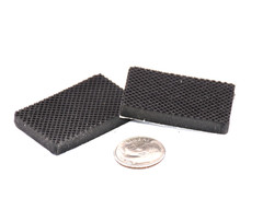 1″ x 1-1/2″ x 3/16″ Rectangular Waffle Grip Silicone 3M Non-Skid Bumper Pads