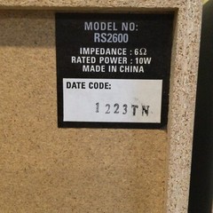 2 RCA Bass Reflex RS2600 Speakers Power 10W 13x9x6 Tested Works Great Sound EUC
