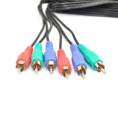 3 RCA Male to 3 RCA Male Stereo Audio Video Cable Component Gold Plated lot