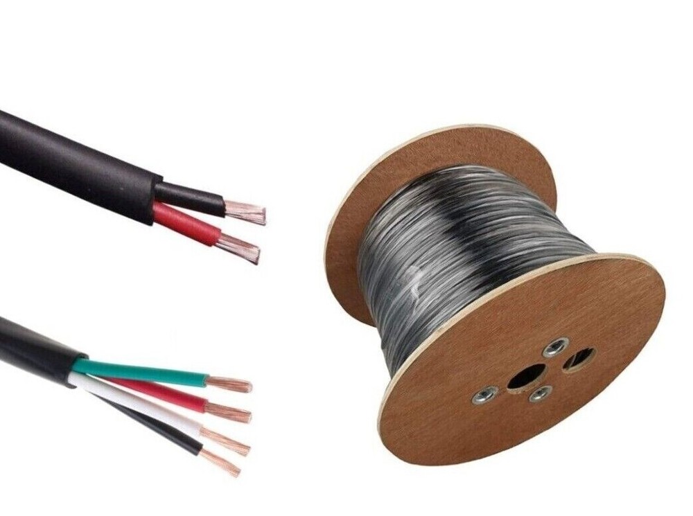 Outdoor Speaker Audio Wire Direct Burial Black 14/2 14/4 16/2 16/4 AWG 250FT LOT