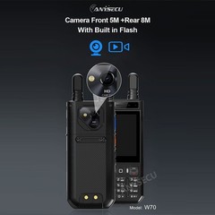ANYSECU W70 Android 10 4G Network Radio Zello With GPS WIFI IP68 Walkie Talkie