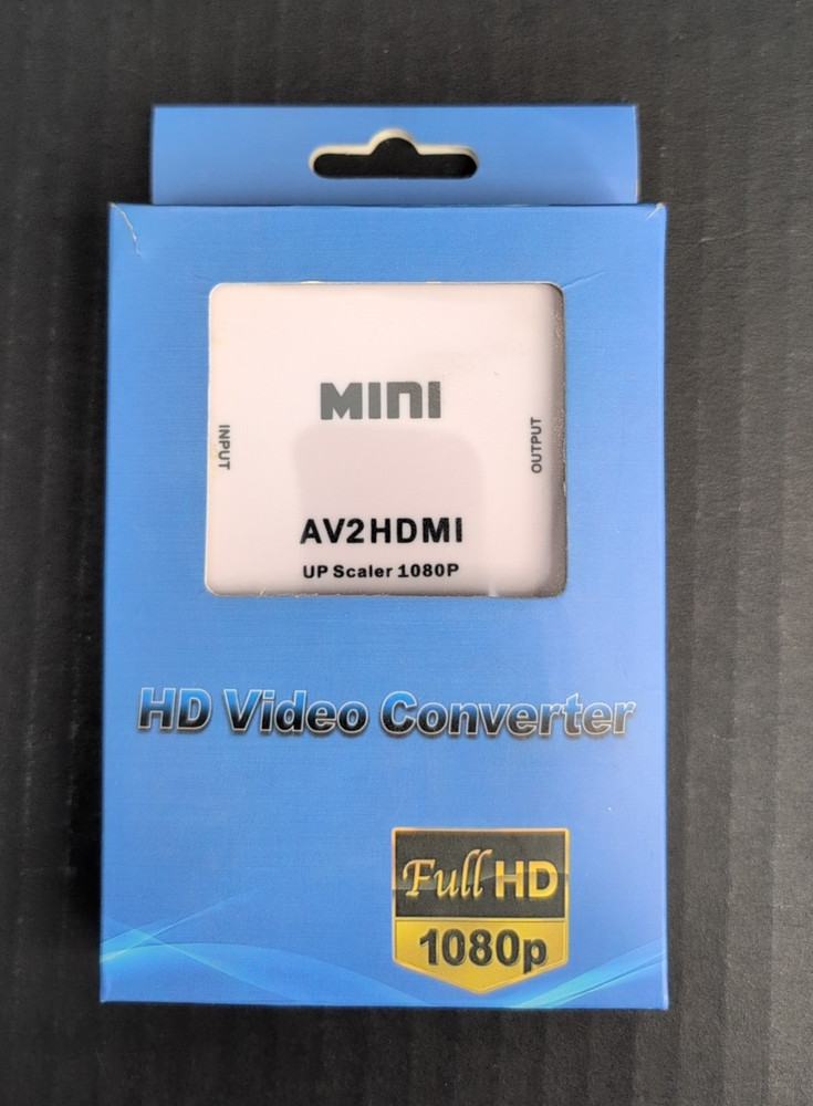 Mini Box AV2HDMI Upscaler AV RCA to HDMI VIDEO Converter Adpter 1080P TV PS2 DV