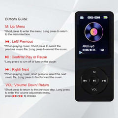 MP3 Player 32GB with Speaker Earphone Portable Hifi Lossless Sound MP3 Mini