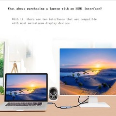 HDMI to DisplayPort Adapter 4K-60Hz Male to Female Converter for PC PS5 Xbox