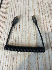 4K UHD Coiled HDMI Cable HDMI to Micro HDMI Spiral Cord Black Tested