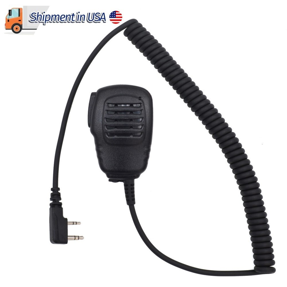Waterproof 2Pin Speaker Mic for Baofeng UV-5R BF-888S UV-13 PRO Two Way Radio US