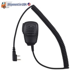 Waterproof 2Pin Speaker Mic for Baofeng UV-5R BF-888S UV-13 PRO Two Way Radio US