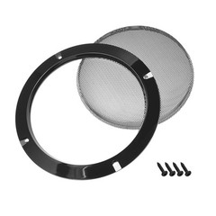 2Pcs 6.5″ Speaker Grill Mesh for Speaker Decorative Circle Woofer Cover Black