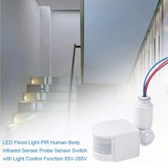 2pcs PIR Motion Sensor Switch Wall Light Switch Delay Time: 5s~8min (Adjustable)