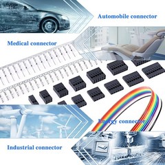 700Pcs 2.54mm 1/2/3/4/5/6/7/8 Plug Connector Housing and Male/Female Pin Conn…