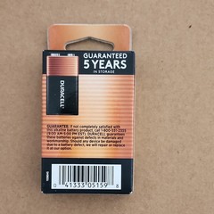Duracell 9V Alkaline Batteries 2-Pack 9 V Block Type UPC 041333051598