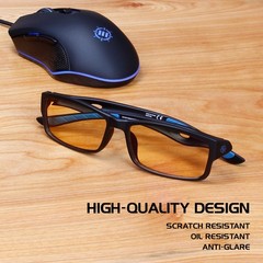 ENHANCE Battle Lens Clip On Blue Light Blocking Glasses Lens – Reduce Eye Strain