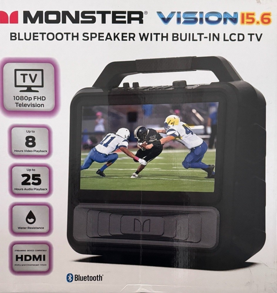 Monster MNVISION-15 Vision Portable Entertainment System