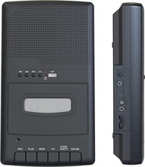 Portable Cassette Player Recorder with Stand-Alone Microphone Converter to USB