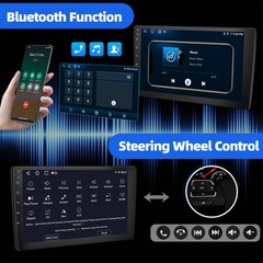 6G+128GB 8-Core Android 15 10.1″ Car Stereo Radio 2 Din GPS Navi WiFi FM Camera