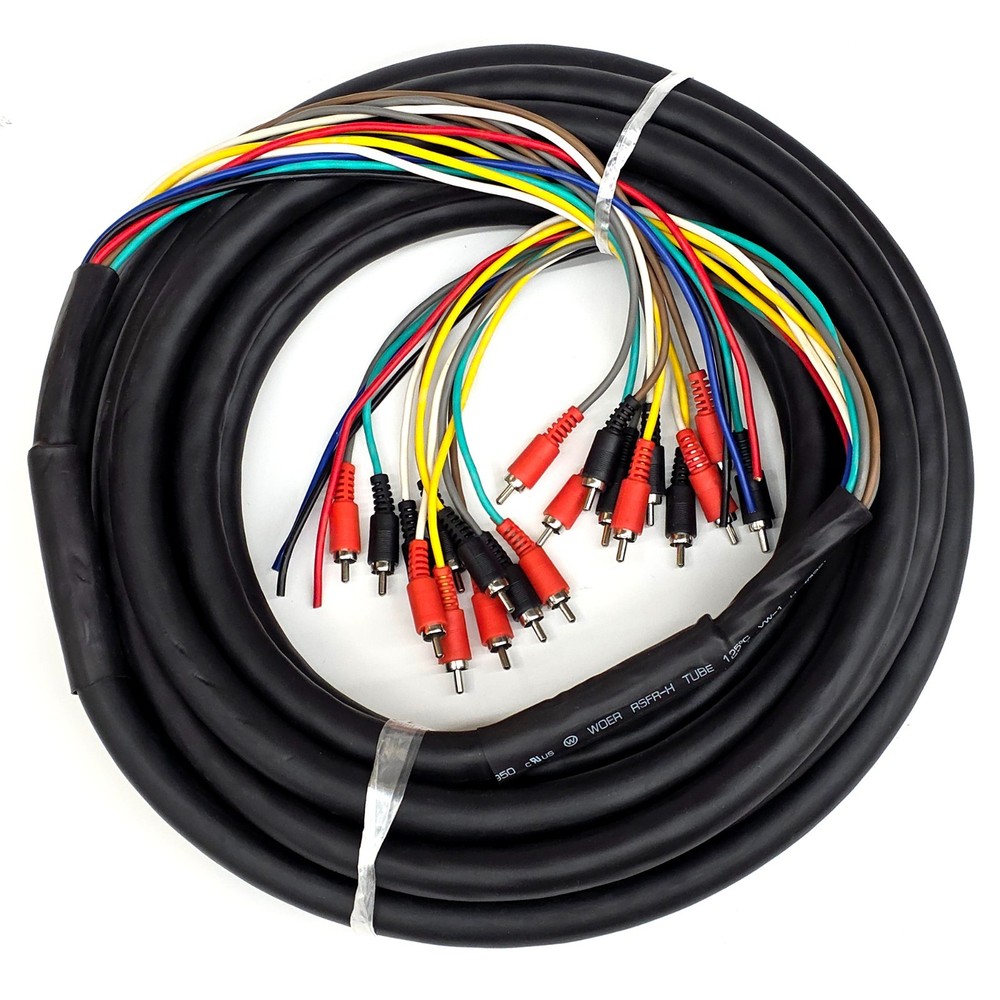 Car Audio Wire Installation Kit 25ft Cable 13-Core Conductor OFC Copper Medusa