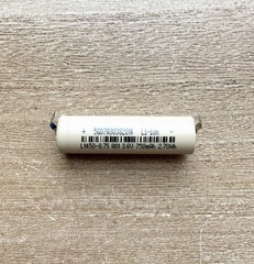 14500 750mAh 3.6V Lithium Ion Battery Centered Tabs Rechargeable Li-ion 49x14mm