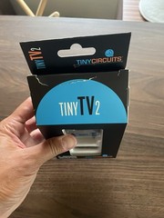 Tinytv 2 Mini Retro TV – 1.14″ Screen, Preloaded & Upload Videos, USB-C Recharge