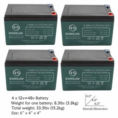 12V 12AH Battery 6-DZM-12 6-DZF-12 6-DMF For Mobility ATV Quad Buggy Wheelchair